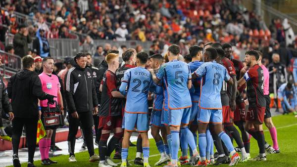 Chaotic brawl breaks out, punching allegations surface after NYCFC's 3-2 win over Toronto FC