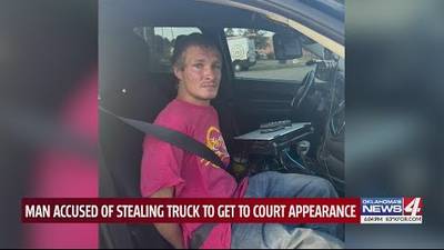 WATCH: Man Accused Of Stealing Truck To Get To Court For Separate Vehicle Theft Charge