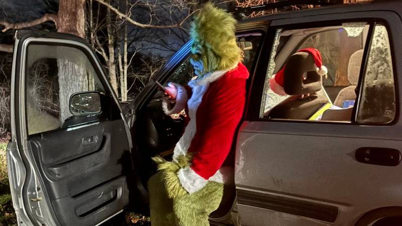 A man who was dressed as the Grinch on Christmas was involved in a crash in Exeter, New Hampshire, police say.
