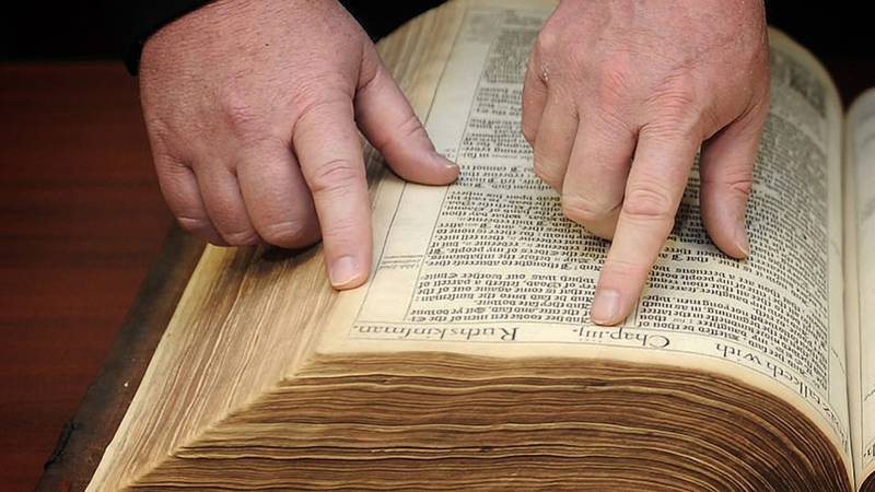 The Bible was printed 141 years before Iowa became a state.