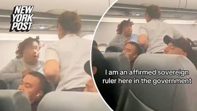 WATCH: Woman Has Meltdown On Frontier Airlines Flight - Claims To Be The President