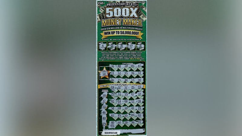 A 32-year-old man who decided to remain anonymous won the lottery for a second time in 2024 but this time won really big by winning $6 million playing the 500X Money Maker instant game, according to the Michigan Lottery.