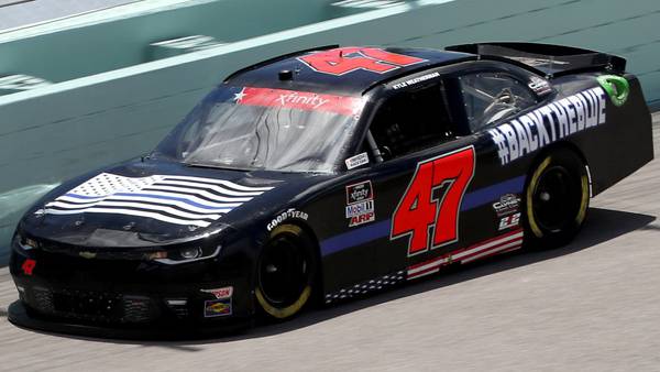 Kyle Weatherman debuts ‘Back The Blue’ car for NASCAR