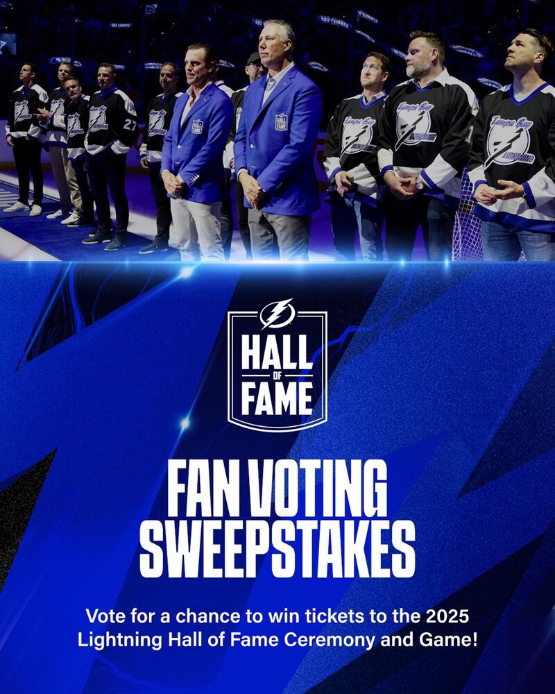 WHPT 102.5 The Bone NHL Tampa Bay Lightning HALL OF FAME NOMINEES