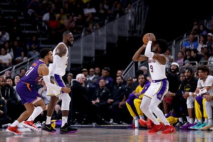 LeBron James and his son Bronny James