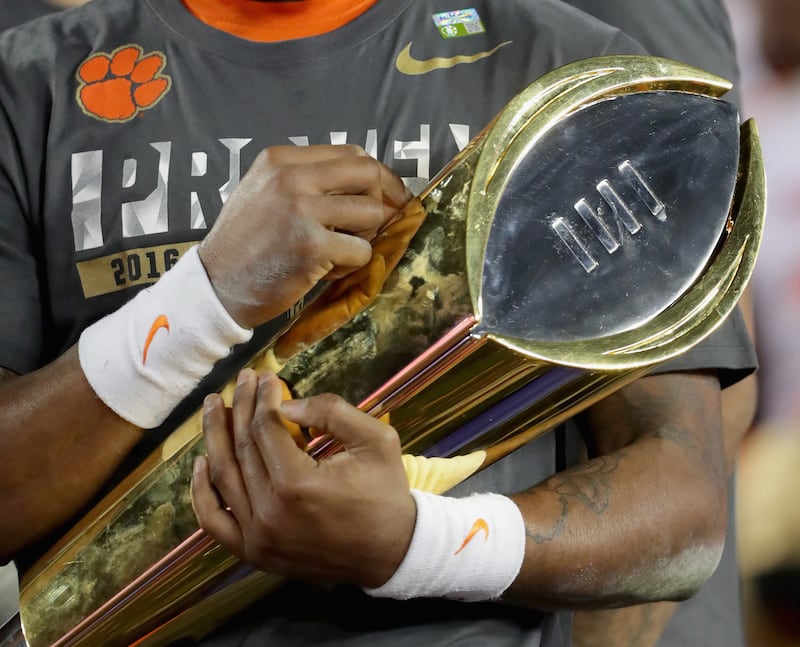 2017 CFP National Championship Clemson Tigers Alabama Crimson Tide