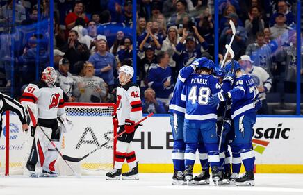 NHL Tampa Bay Lightning New Jersey Devils