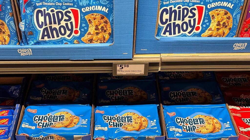 Cookies on a store shelf